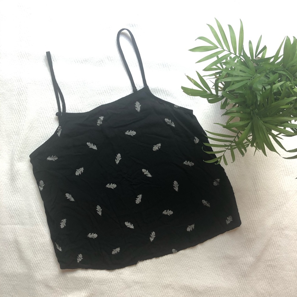 H&m Black crop top